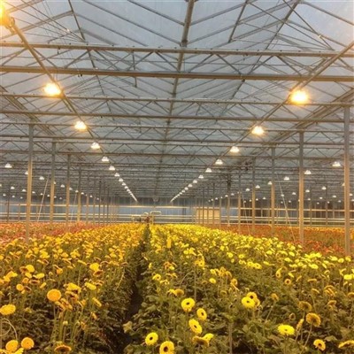 Serra in vetro con pannello solare